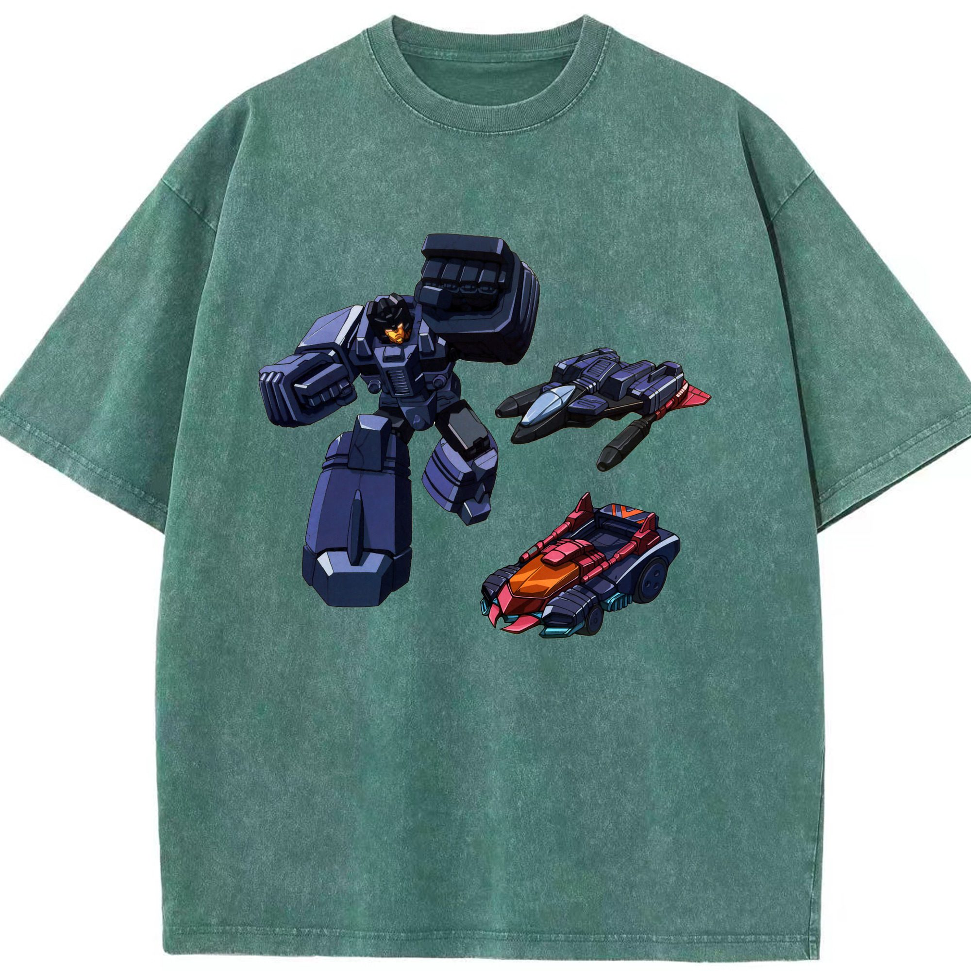 （画像用）  綿100% ヴィンテージ風 半袖Tシャツ（フロントプリント）